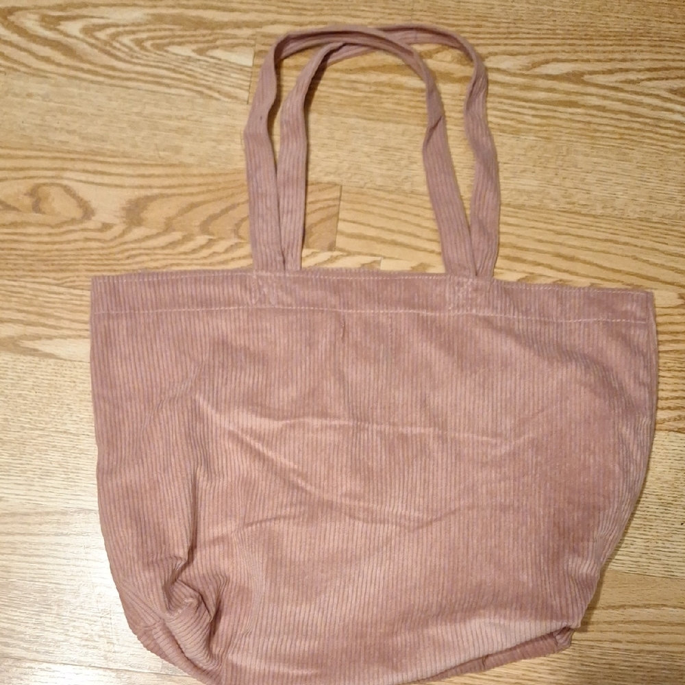 Corduroy Tote Bag in Pink